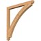 Ekena Millwork Thorton Arts & Crafts Smooth Bracket, Western Red Cedar, 3 1/2"W x 48"D x 48"H BKT04X48X48THR03SWR - alternate 1
